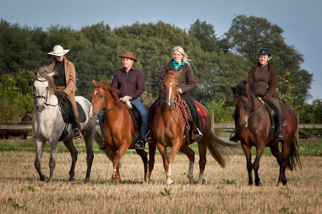 Foto-Shooting hoch zu Ross